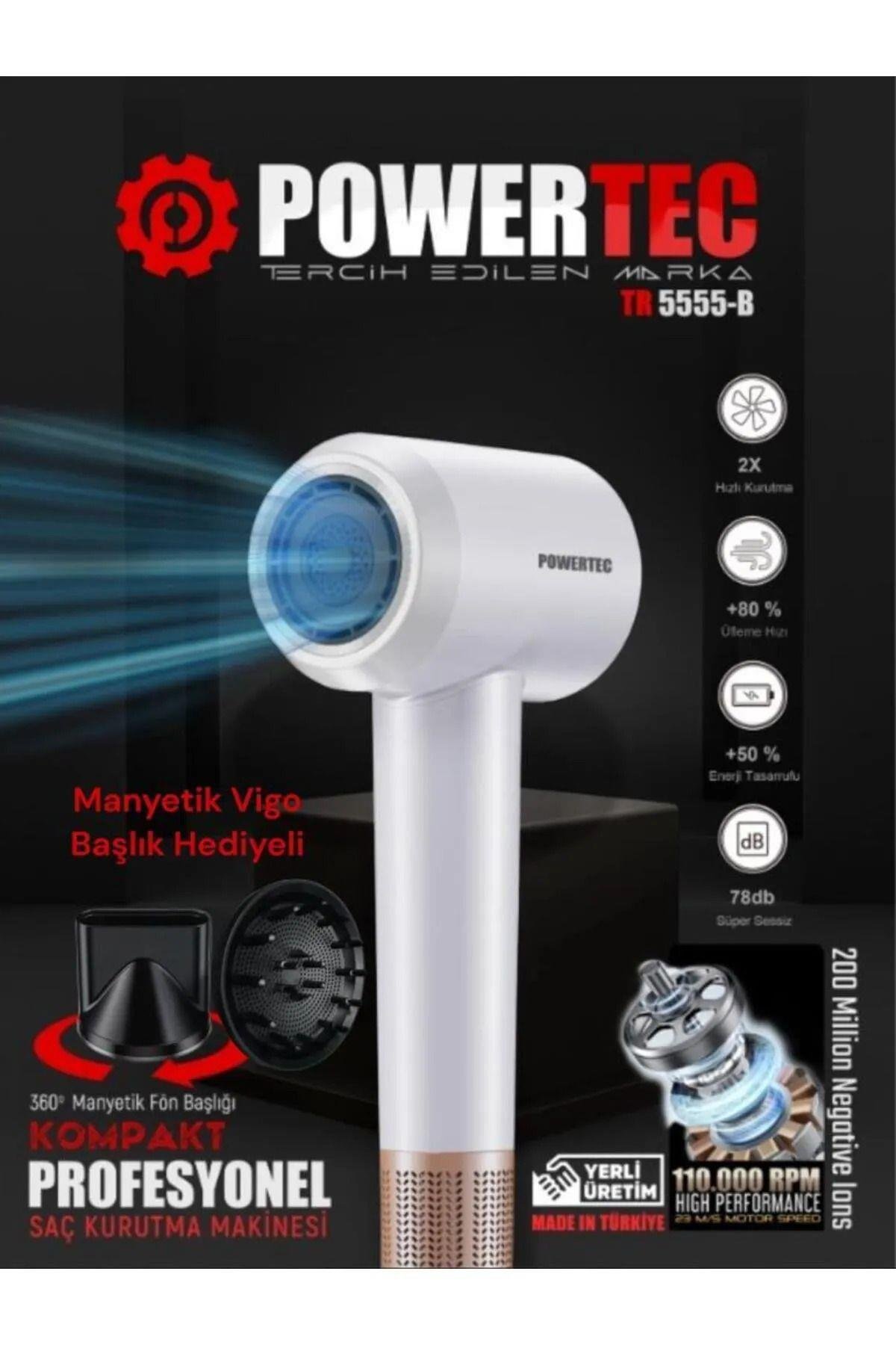 Tr-5555 S Plazma Fön Makinası - Beyaz
