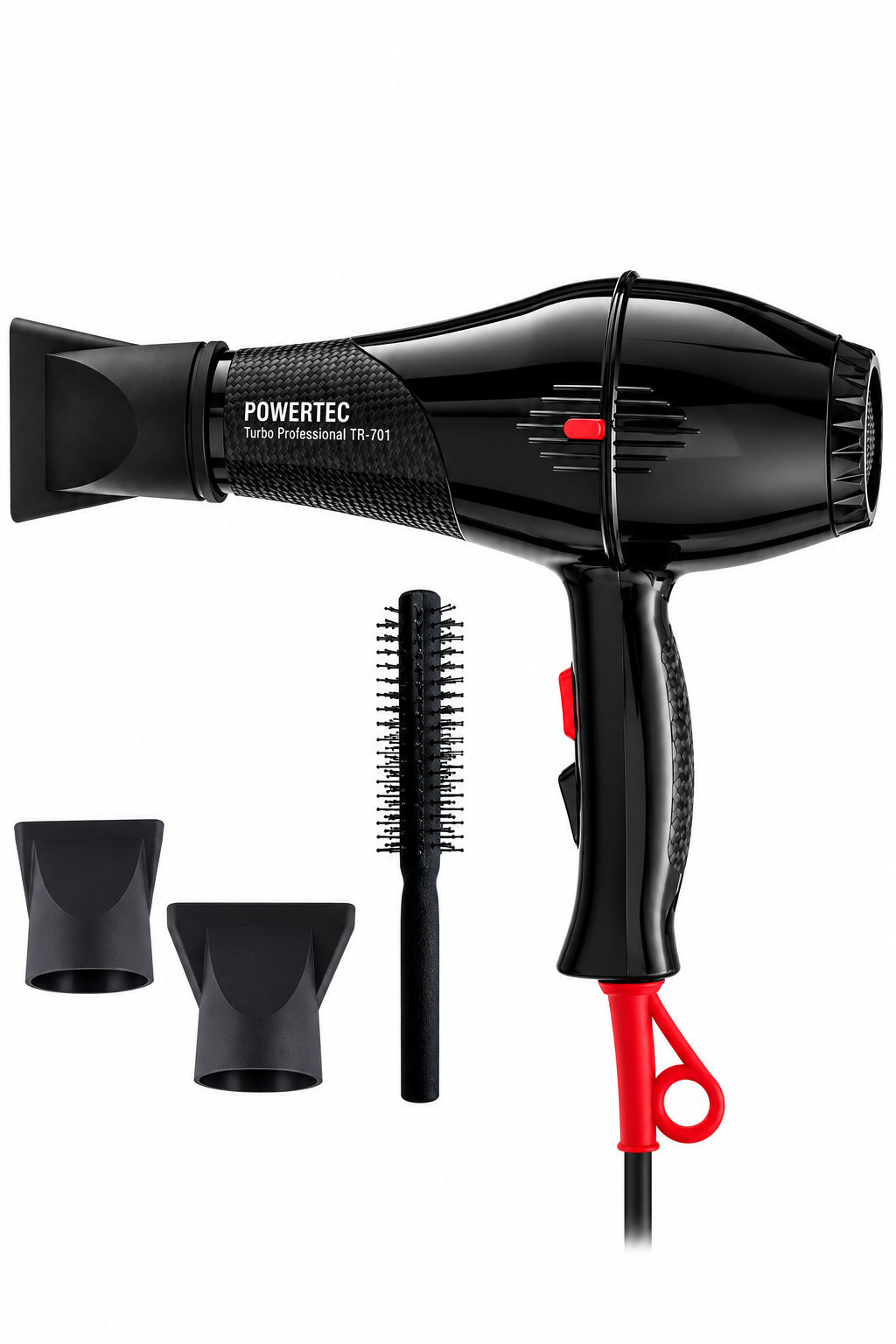 TR-701 Profesyonel Fön Makinesi + Profesyonel Berber Fön Fırçası
