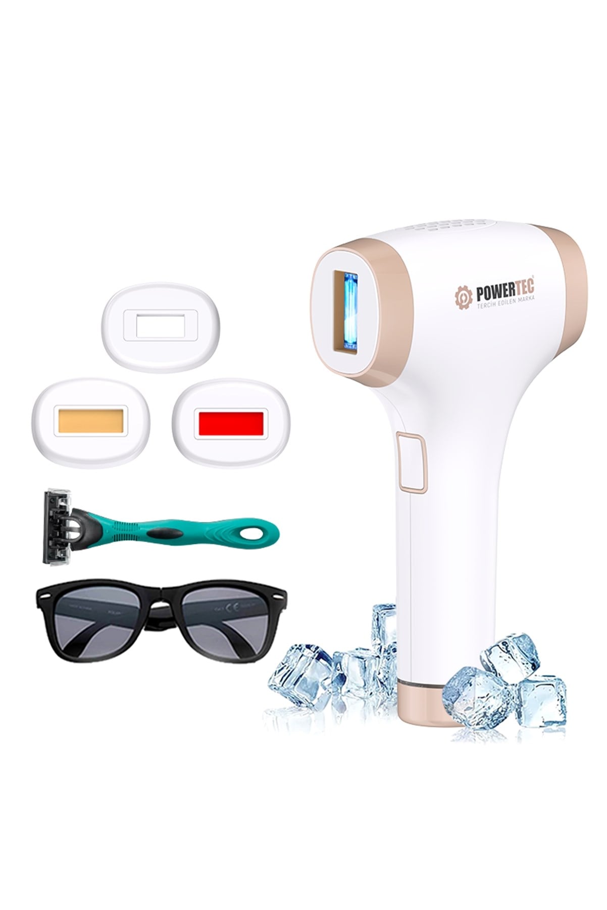 TR-9999 IPL Lazer Epilasyon 999.999 Atım Otomatik/Manuel 9 Modlu | Buz Başlıklı & Taşıma Çantası Hediyeli