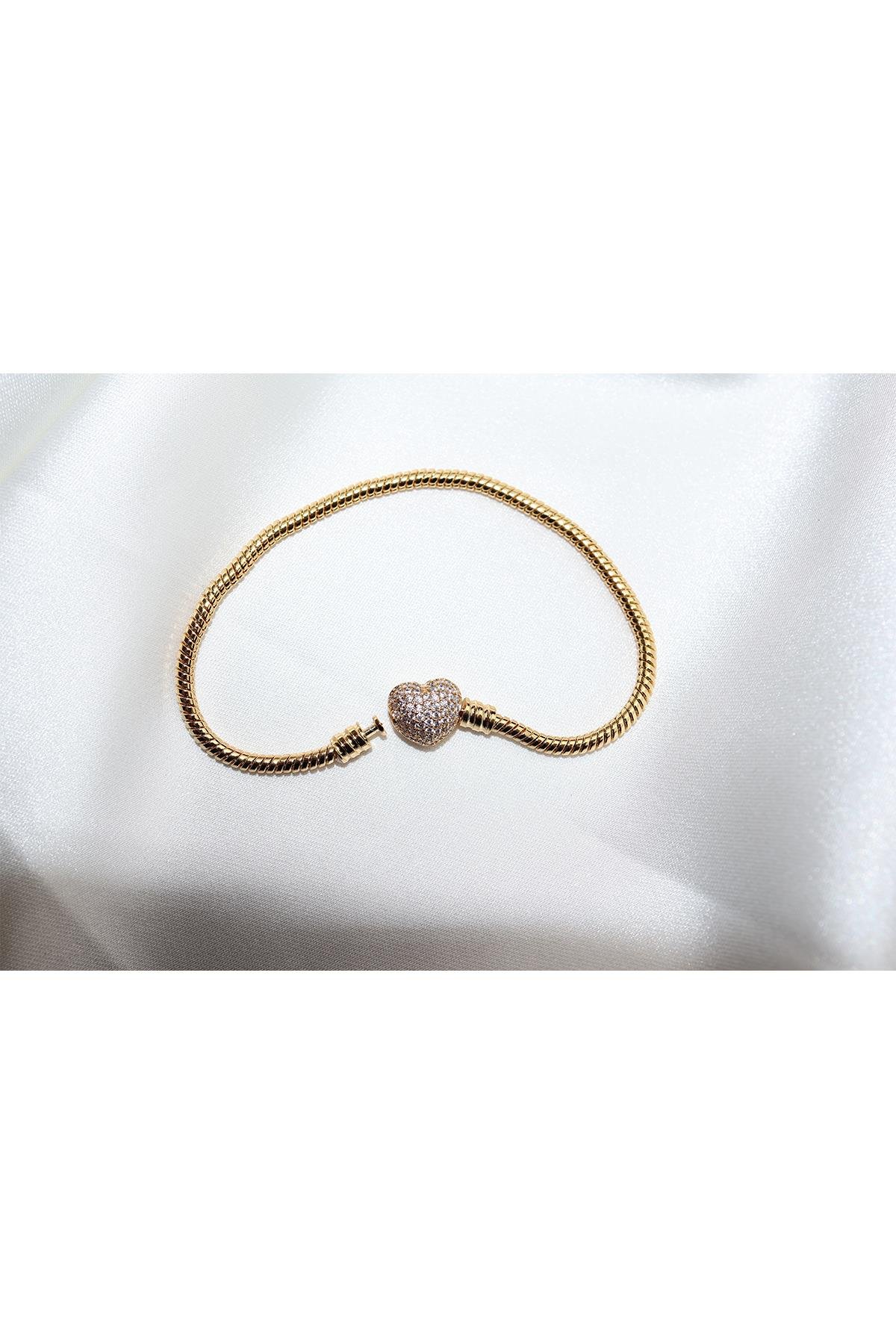 Pandora Model Gold Taşlı Bileklik