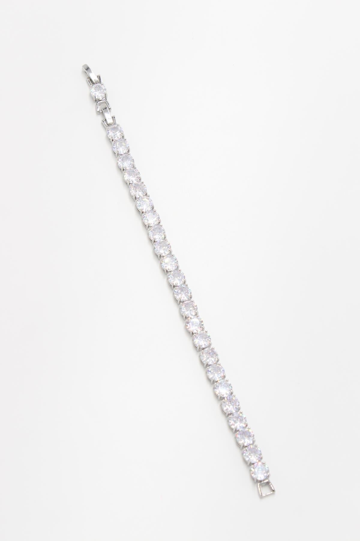 Taşlı Silver Bileklik