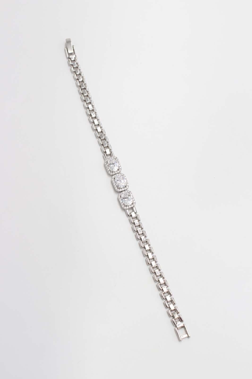 Taşlı Silver Bileklik
