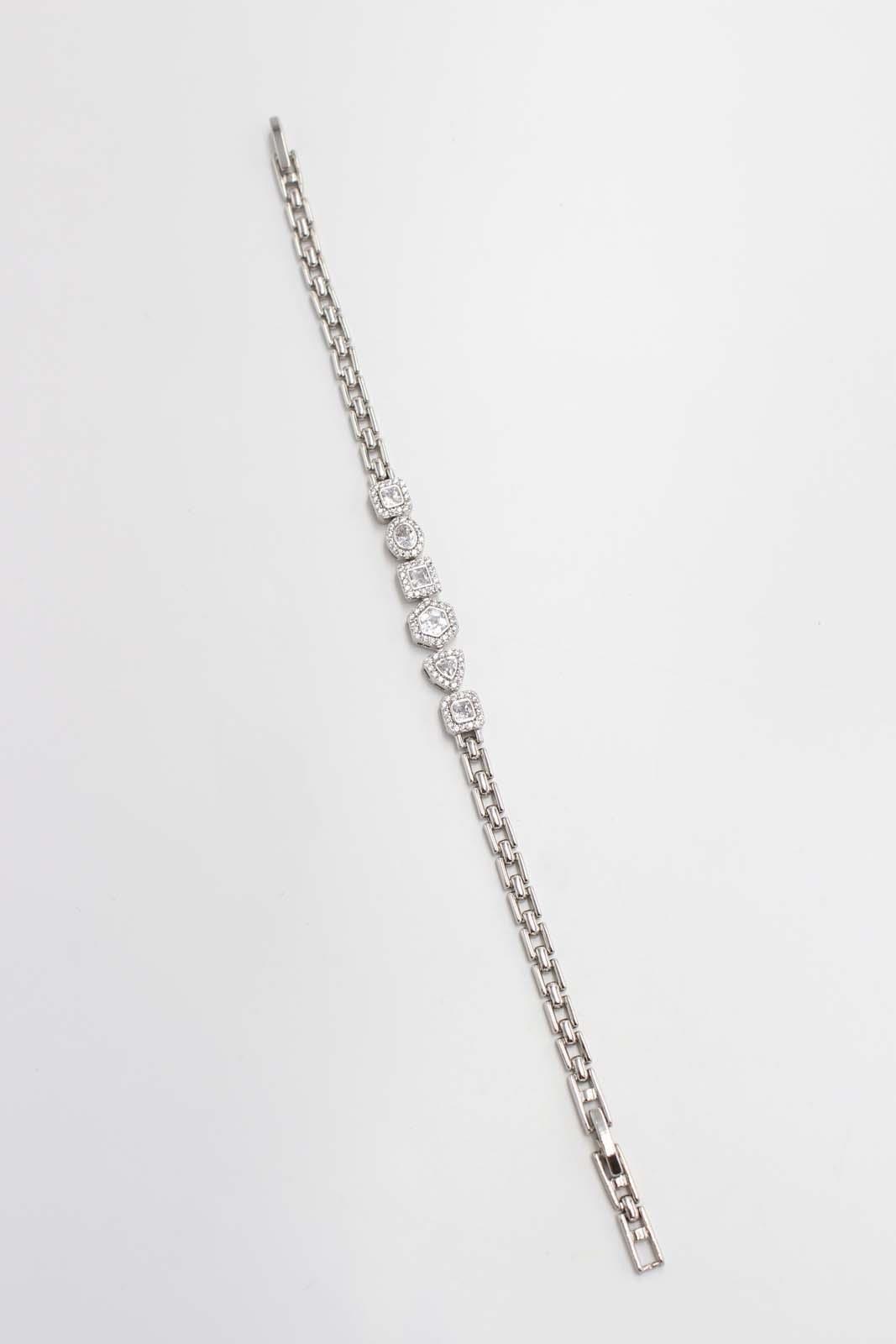 Taşlı Silver Bileklik