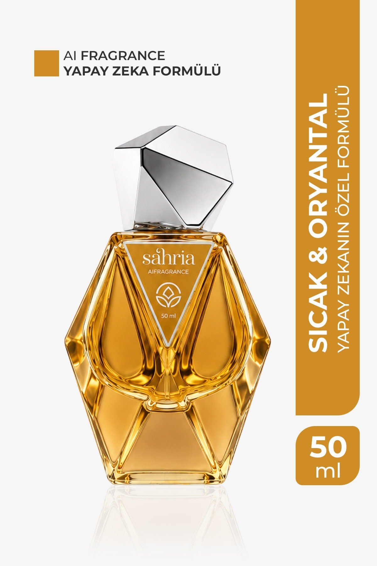AI Fragrance Sahria EDP Kadın Parfüm 50ml | Mandalina | Nutmeg | Floral | Vanilya | Woody