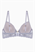 Anna Gold Detaylı Dantelli Sütyen - Push Up - 2568 - Gri