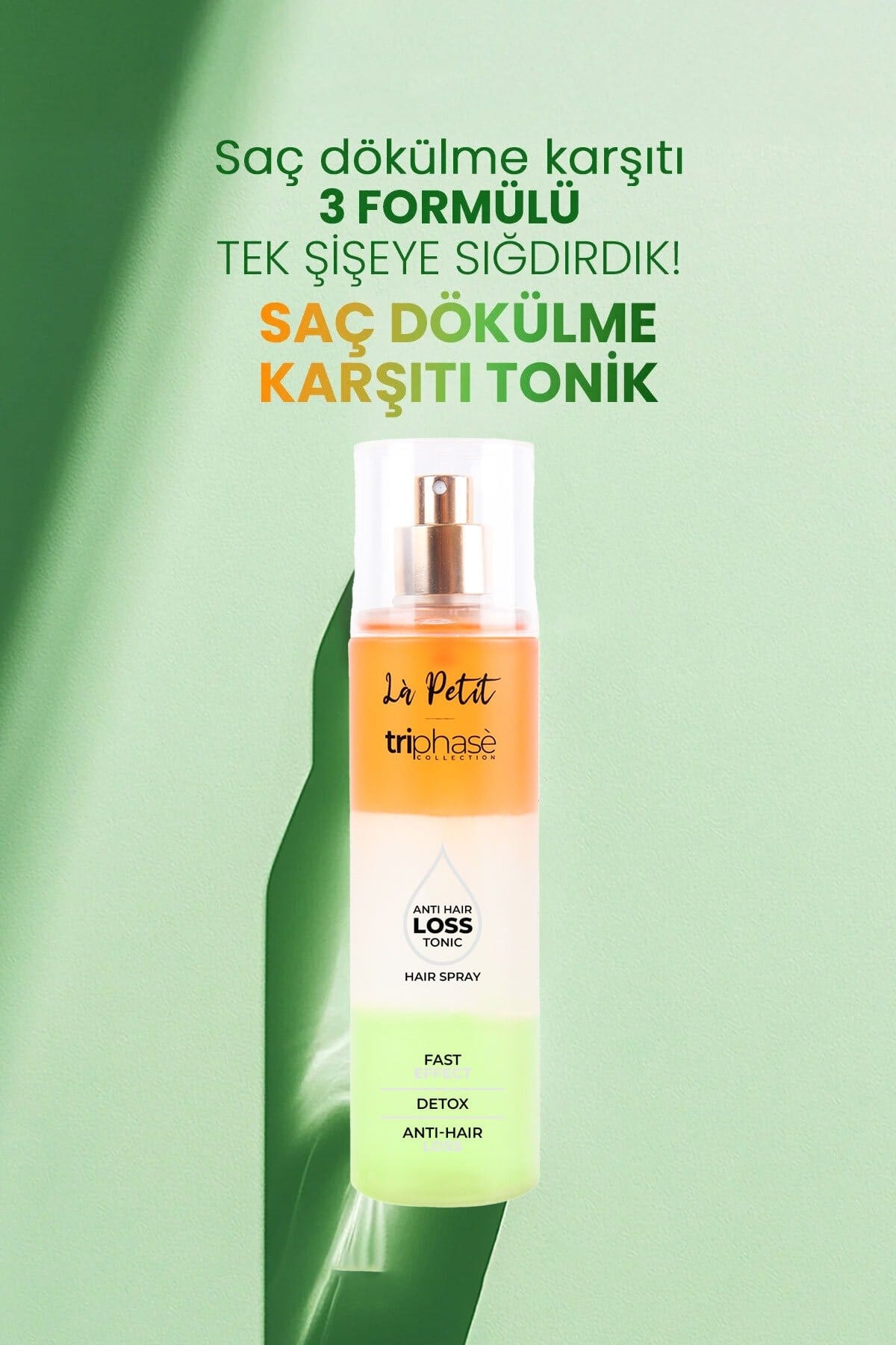 Anti Hair Loss Hair Spray Saç Toniği, Dökülme Karşıtı 3 Fazlı Bakım, Saç Oluşumuna Destek 150 ml
