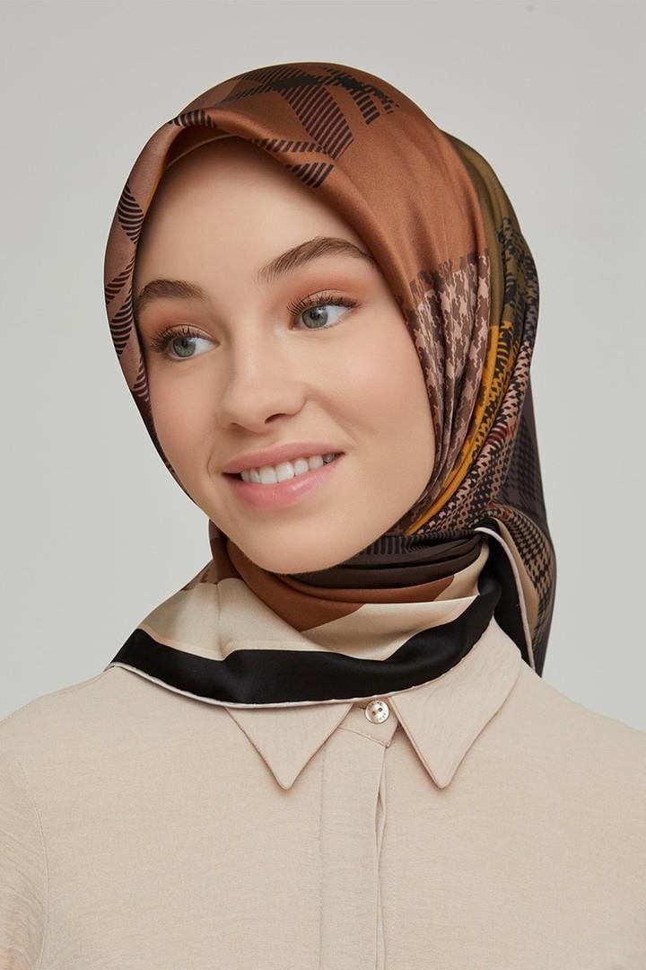 Armine Nostalji Serisi Sura İpek Eşarp 8620DS-38