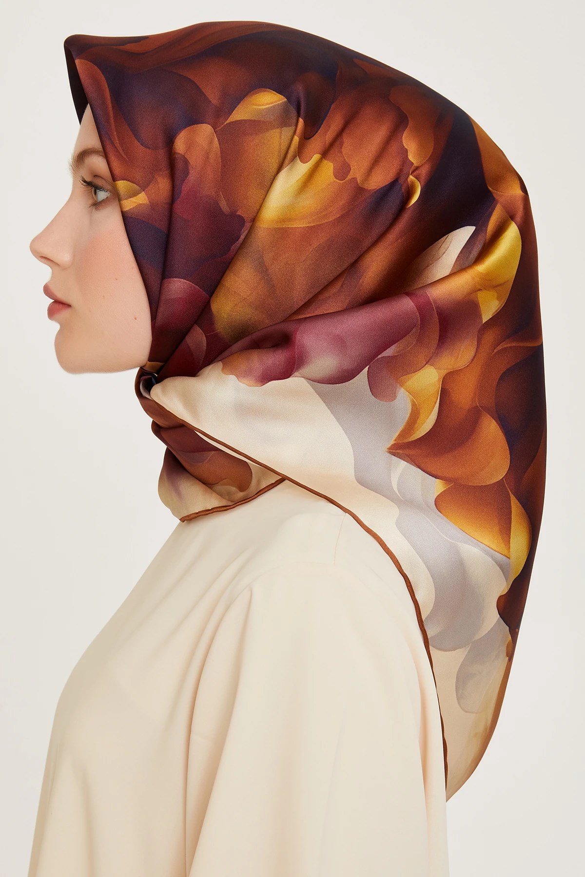 Armine Nostalji Serisi Twill İpek Eşarp 9244D-01