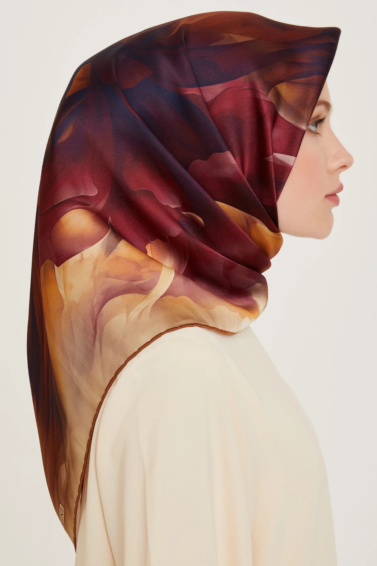 Armine Nostalji Serisi Twill İpek Eşarp 9244D-01