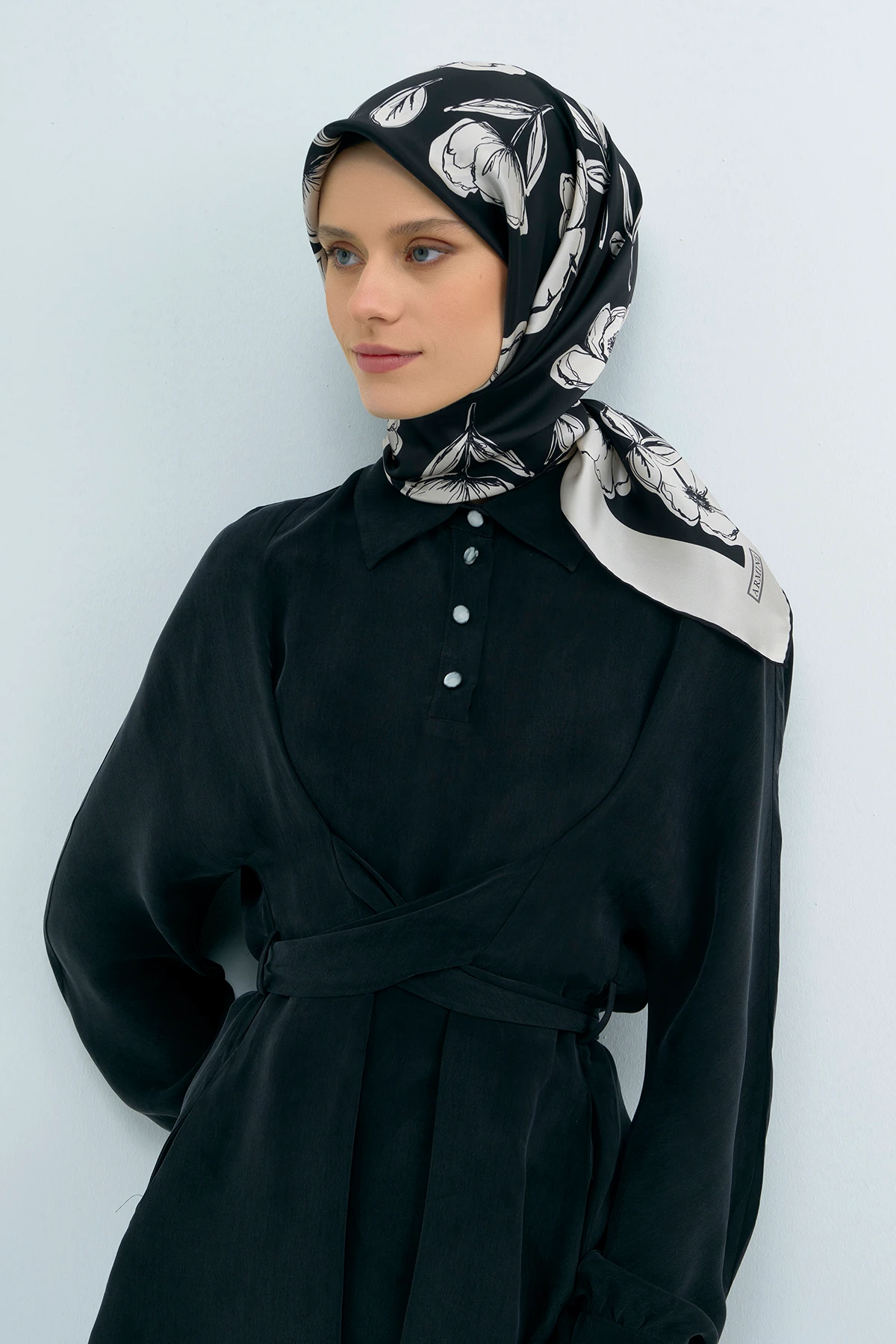 Armine Twill İpek Eşarp 9536D