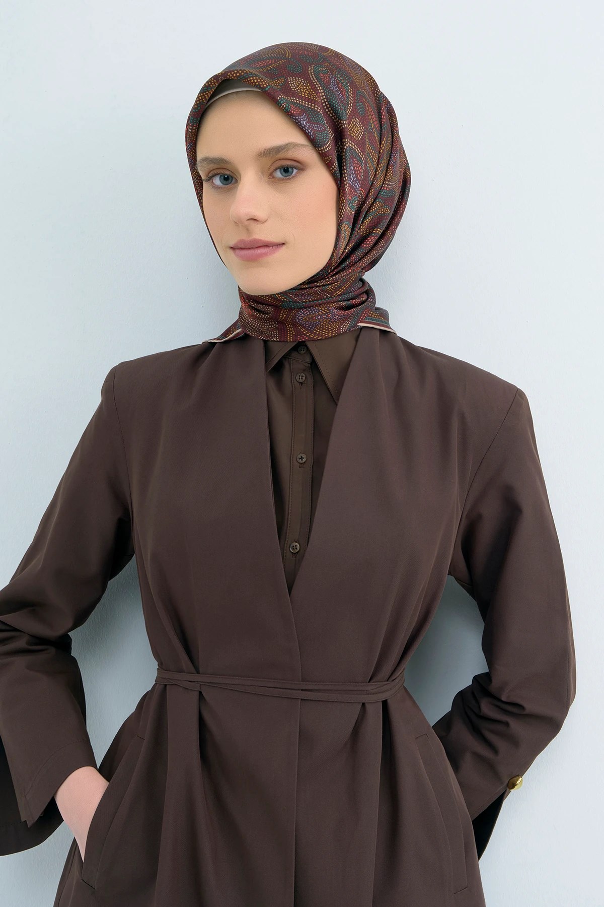 Armine Twill İpek Eşarp 9540D