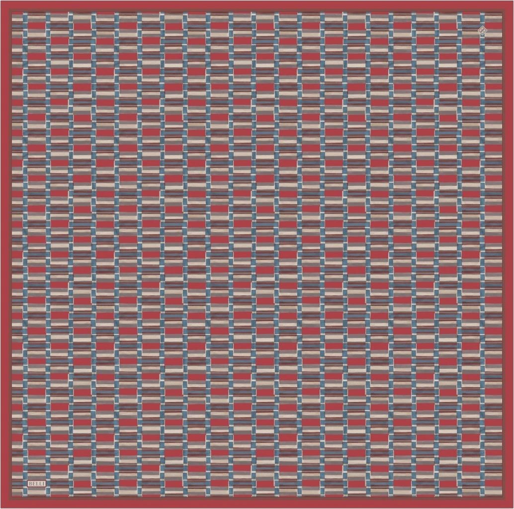 Belli Twill İpek Desenli Eşarp 4302D