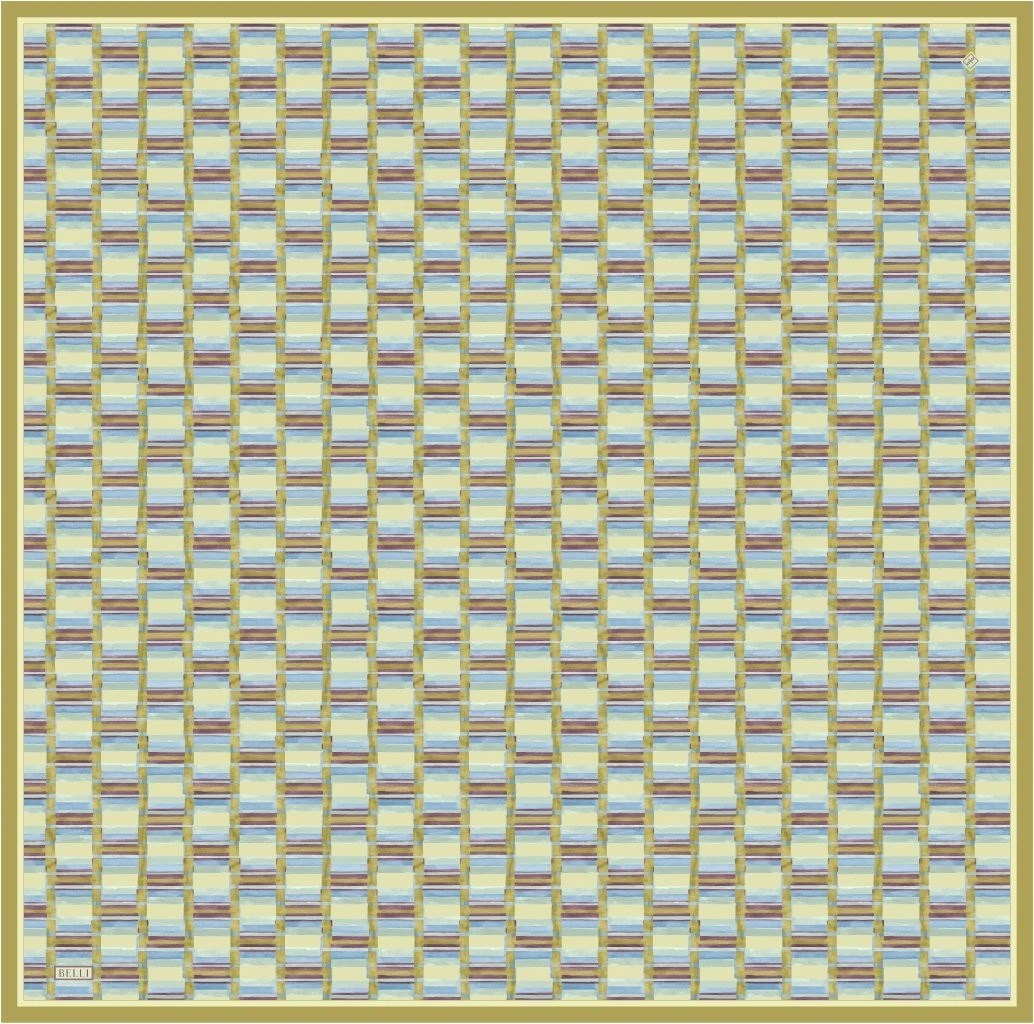 Belli Twill İpek Desenli Eşarp 4302D