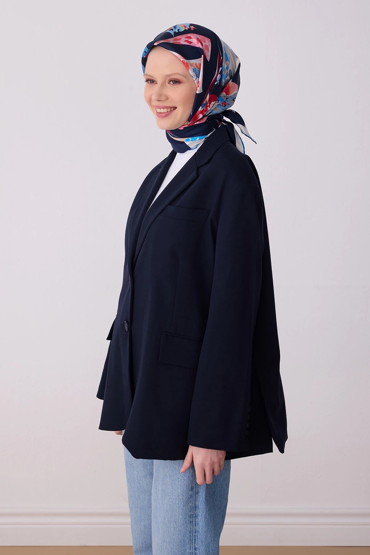 Belli Twill İpek Desenli Eşarp 4316D
