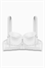 Çapraz Lastik Detaylı Dantelli Dekolte Sütyen - Double Push Up - Fashion - 2510 - Ekru