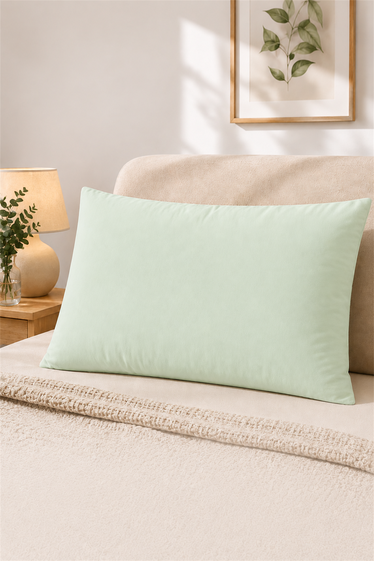 ÇetHome 50x70 cm Yeşil Yastık Koruyucu Kapaklı Kılıf