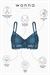 Dantelli Minimizer Sütyen  - Yarı Sünger Destekli, Balenli - Fashion - 2483 - Mavi