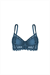 Dantelli Minimizer Sütyen  - Yarı Sünger Destekli, Balenli - Fashion - 2483 - Mavi