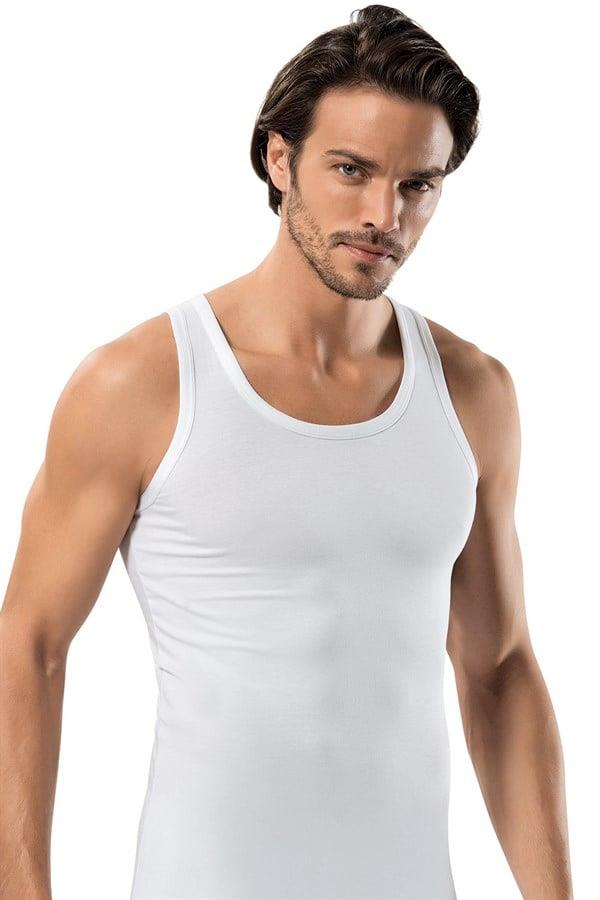 Erdem Beyaz Elastan Atlet 1116