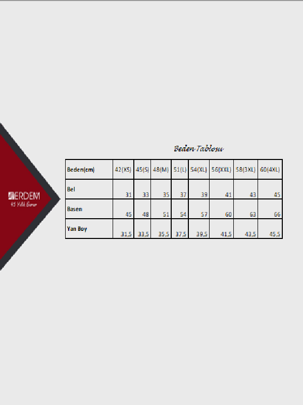 Erdem Siyah Paçalı Külot 1350