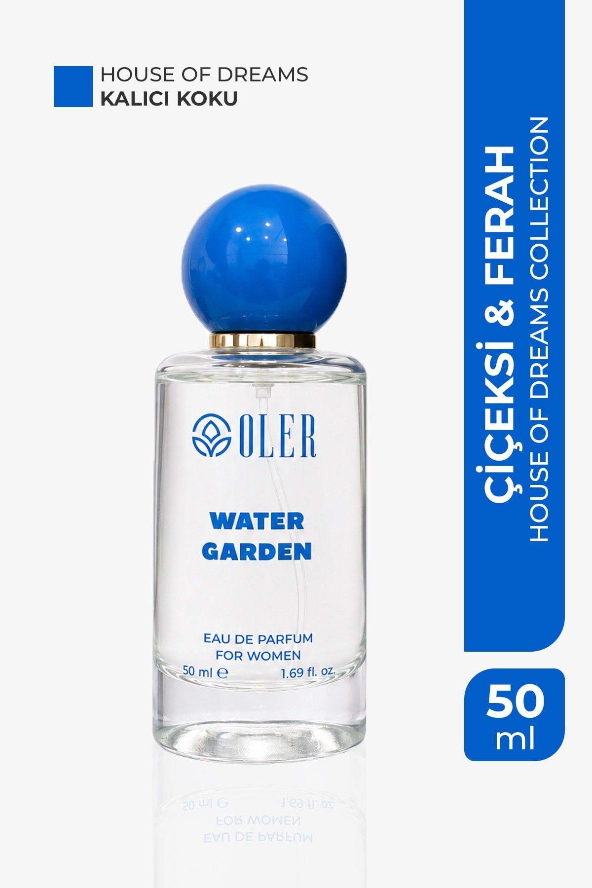 House of Dreams Water Garden Kadın Parfüm EDP 50 ml | Yeşil Mandalina | İncir | Kavun | Lotus | Vanilya | Sandal Ağacı