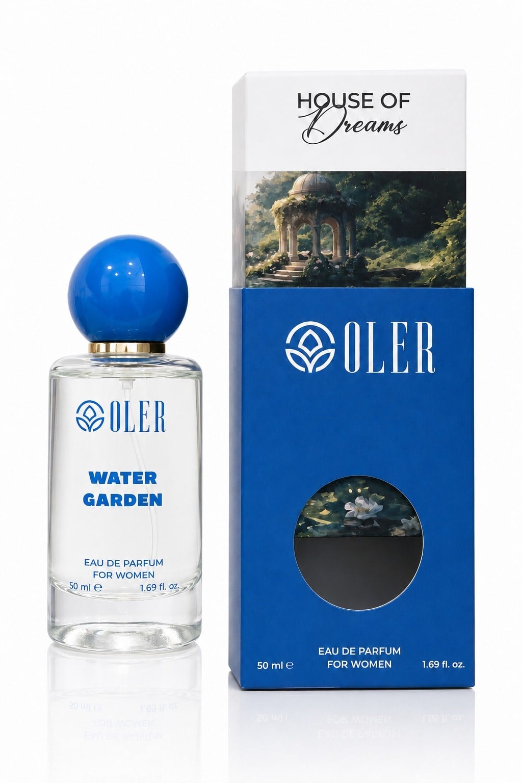 House of Dreams Water Garden Kadın Parfüm EDP 50 ml | Yeşil Mandalina | İncir | Kavun | Lotus | Vanilya | Sandal Ağacı