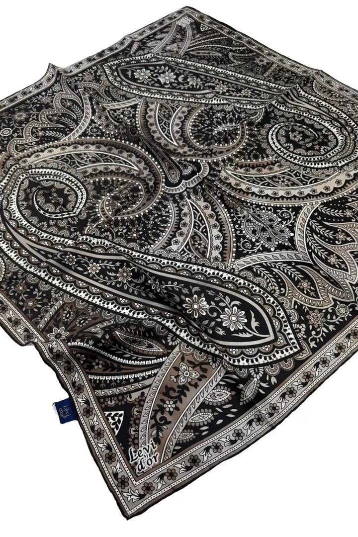 Levidor Twill İpek Eşarp LD1061-01