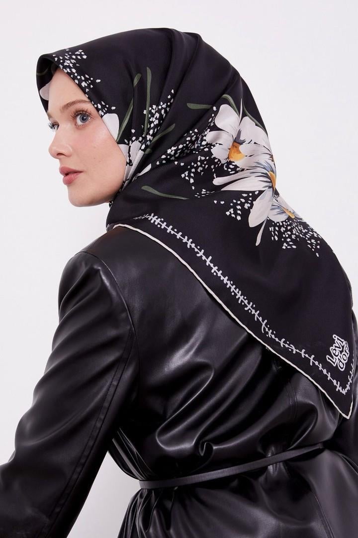 Levidor Twill İpek Eşarp LD4148-1