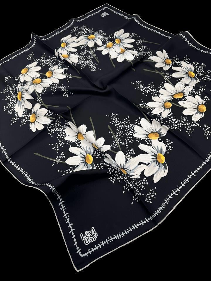 Levidor Twill İpek Eşarp LD4148-1