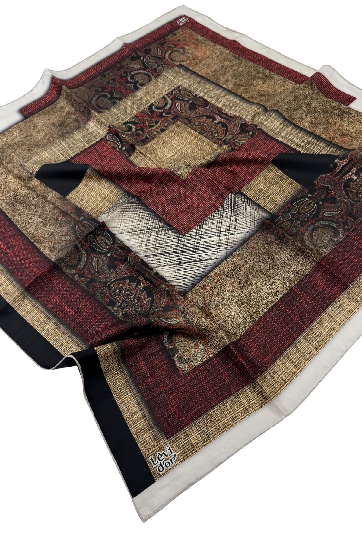 Levidor Twill İpek Eşarp LD4177-1