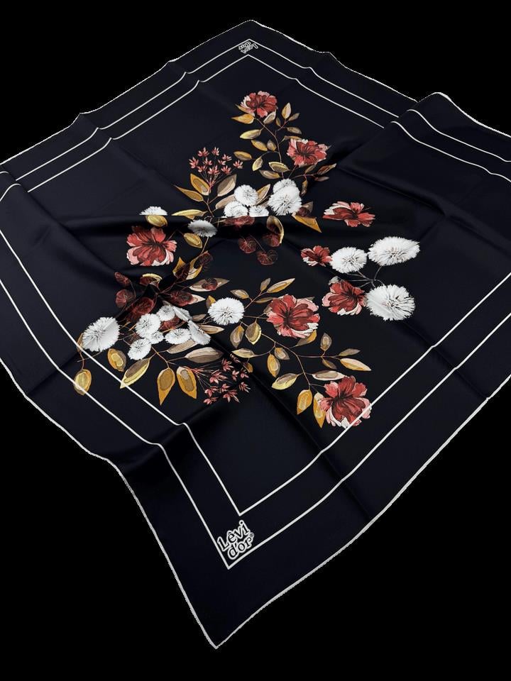 Levidor Twill İpek Eşarp LD4180-1