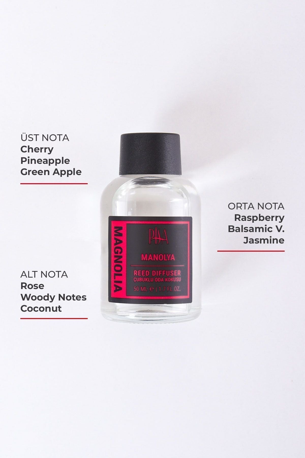 Manolya Oda Çubuklu Oda Kokusu Magnolia Cherry Reed Diffuser 50ml