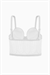 Noa Dantelli Büstiyer Sütyen - Push Up, Dolgulu - Fashion - 2509 - Ekru