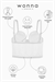 Noa Dantelli Büstiyer Sütyen - Push Up, Dolgulu - Fashion - 2509 - Ekru