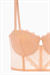Rosali Dantelli Büstiyer Sütyen - Soft Push Up, Dolgulu - Fashion - 2501 - Kavuniçi