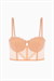 Rosali Dantelli Büstiyer Sütyen - Soft Push Up, Dolgulu - Fashion - 2501 - Kavuniçi