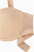 Rosali Mesh Kumaş Straplez Sütyen -  Soft Push Up, Yarı Dolgulu - Premium Basic - 2226 - Ten