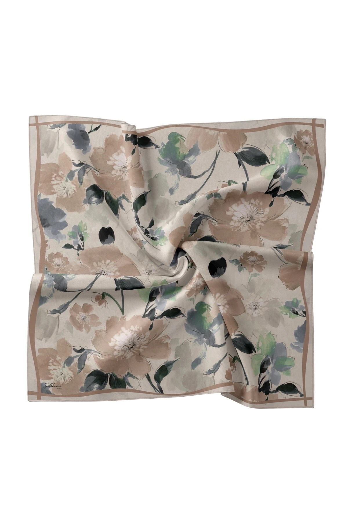 Silk Home Twill İpek Desenli Eşarp 11498