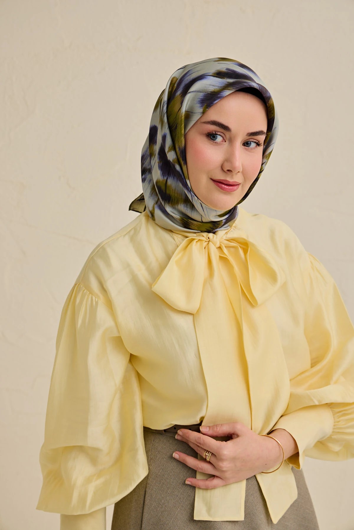 Silk Home Twill İpek Desenli Eşarp 11502