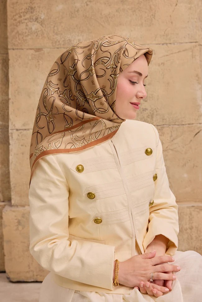Silk Home Twill İpek Desenli Eşarp 11509