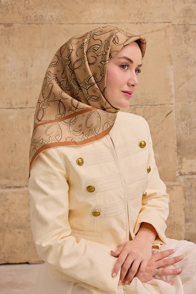 Silk Home Twill İpek Desenli Eşarp 11509
