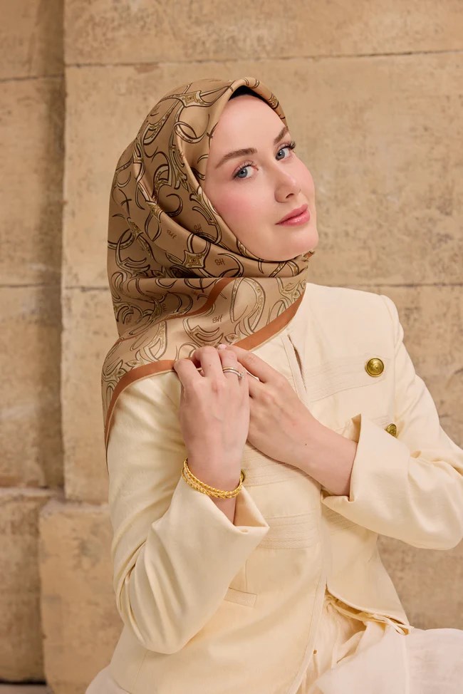 Silk Home Twill İpek Desenli Eşarp 11509