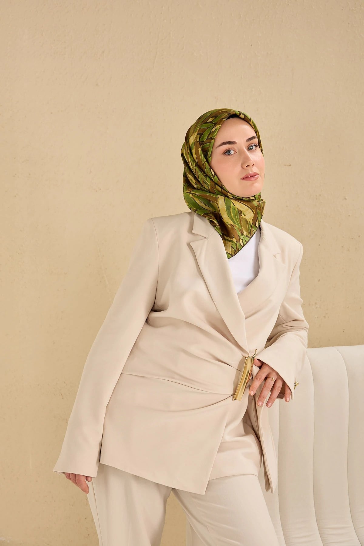 Silk Home Twill İpek Desenli Eşarp 11514