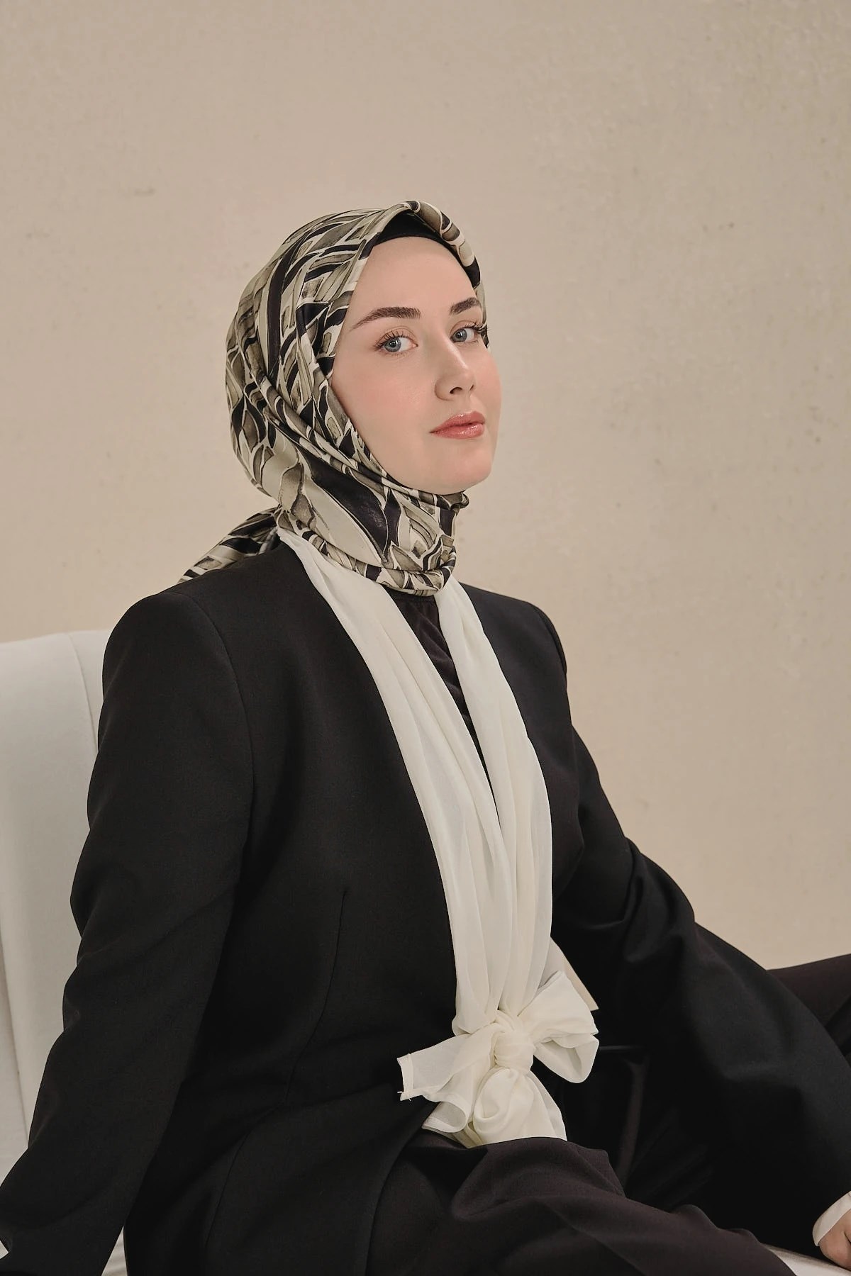 Silk Home Twill İpek Desenli Eşarp 11514