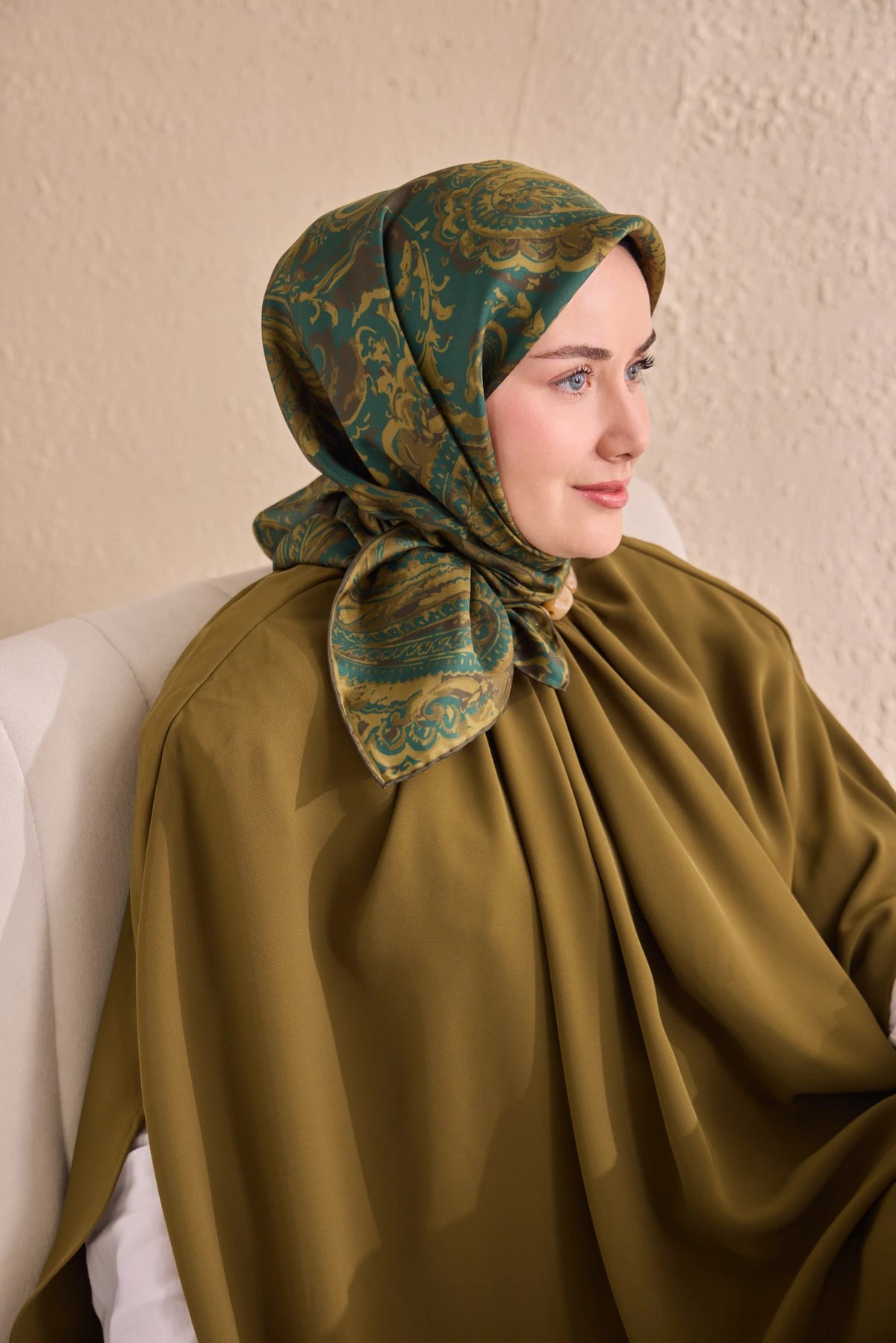 Silk Home Twill İpek Desenli Eşarp 11519