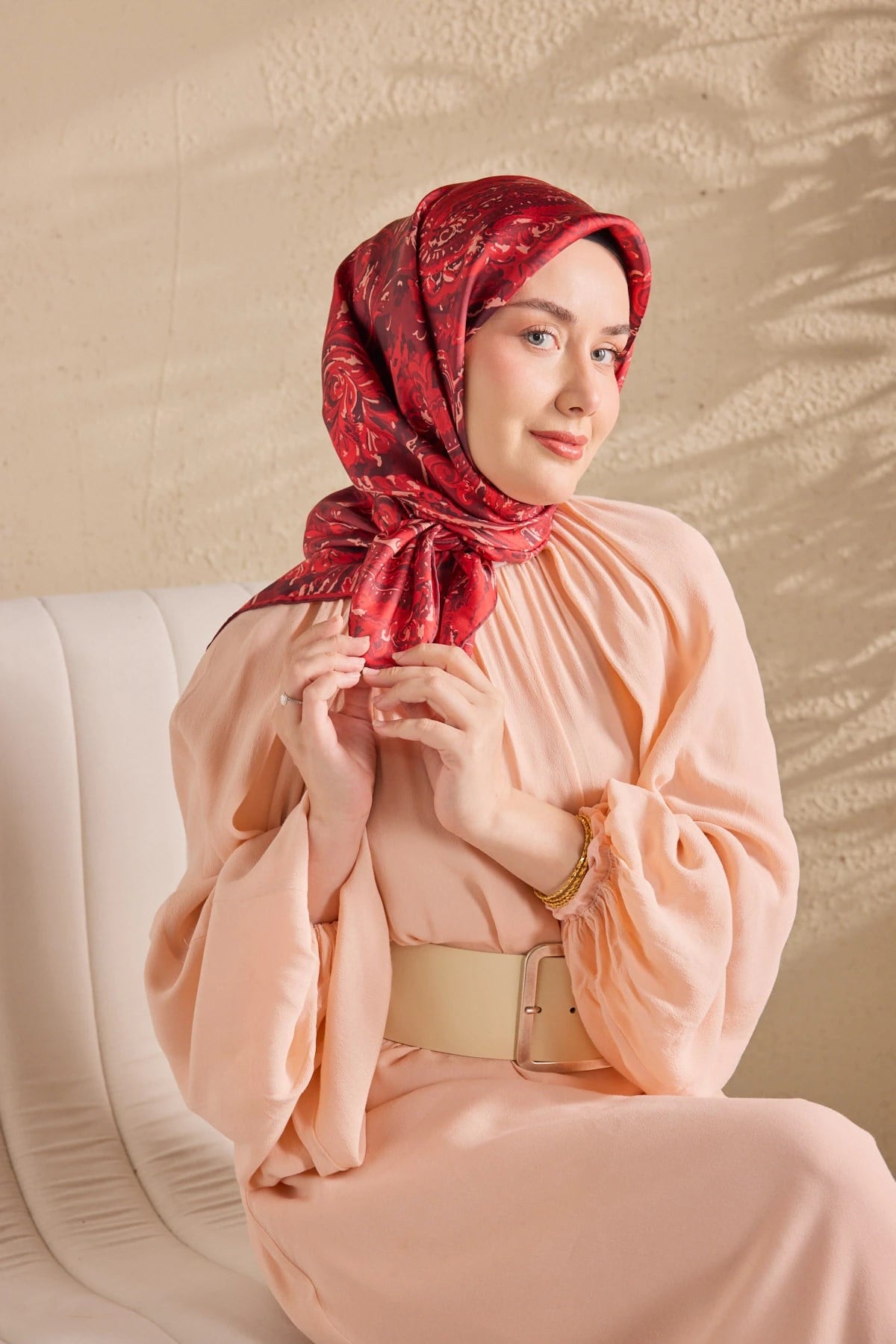 Silk Home Twill İpek Desenli Eşarp 11519