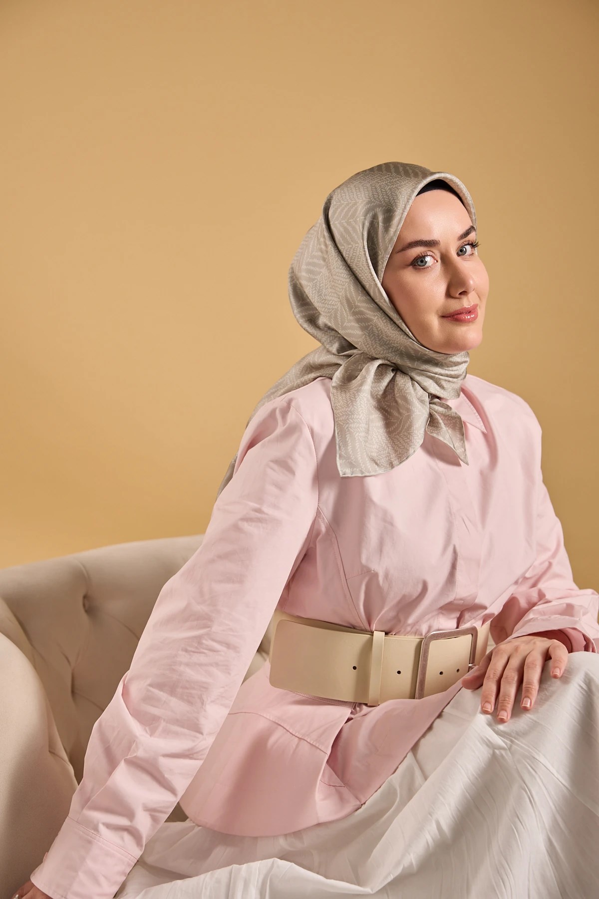 Silk Home Twill İpek Desenli Eşarp 11520