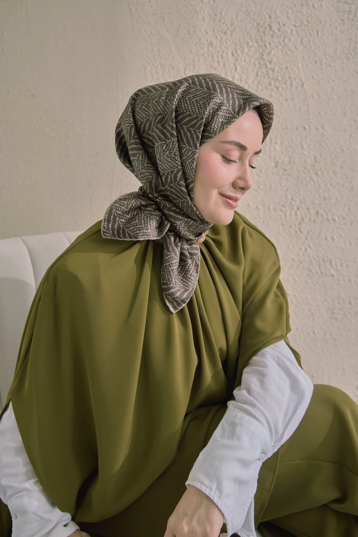 Silk Home Twill İpek Desenli Eşarp 11520