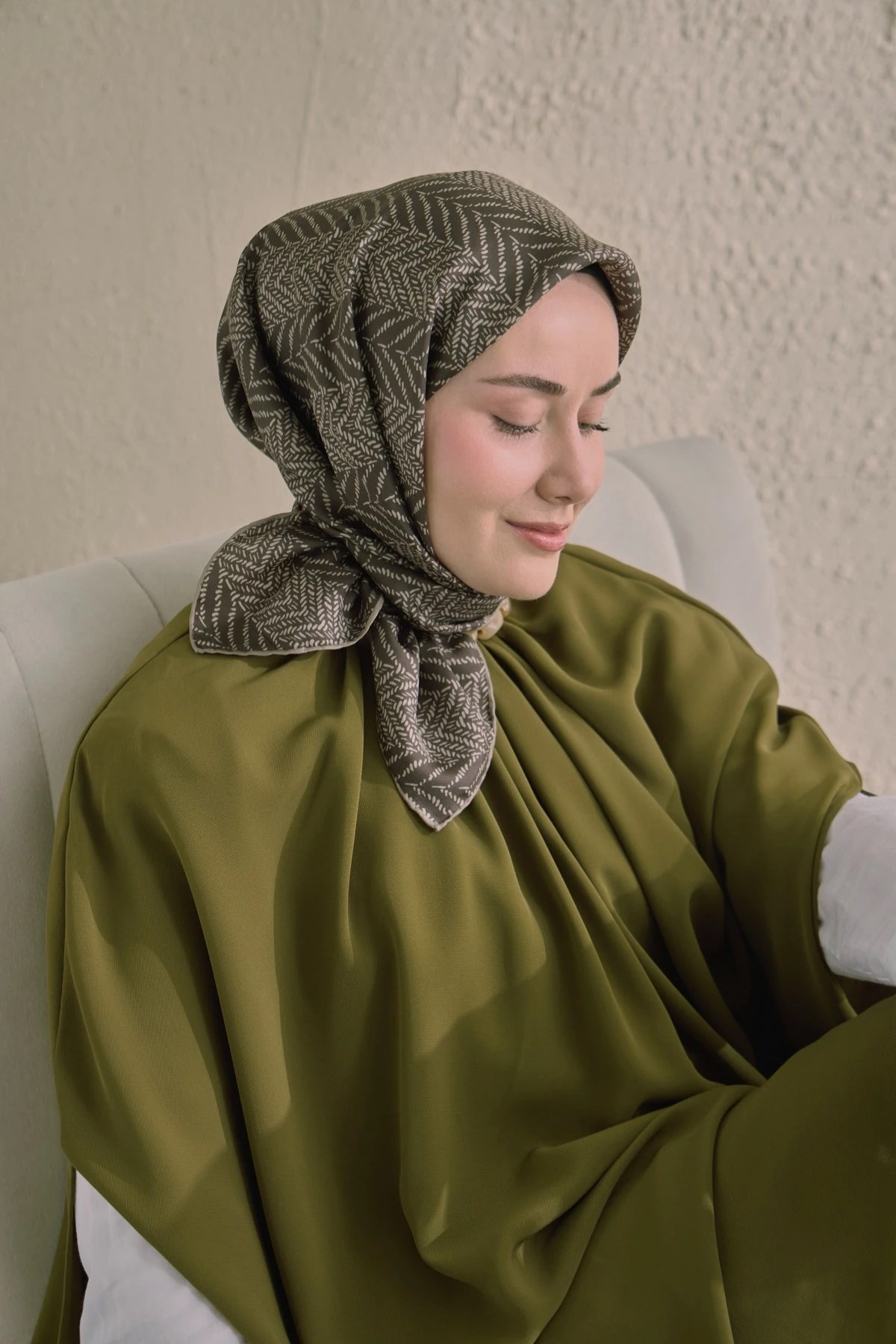 Silk Home Twill İpek Desenli Eşarp 11520