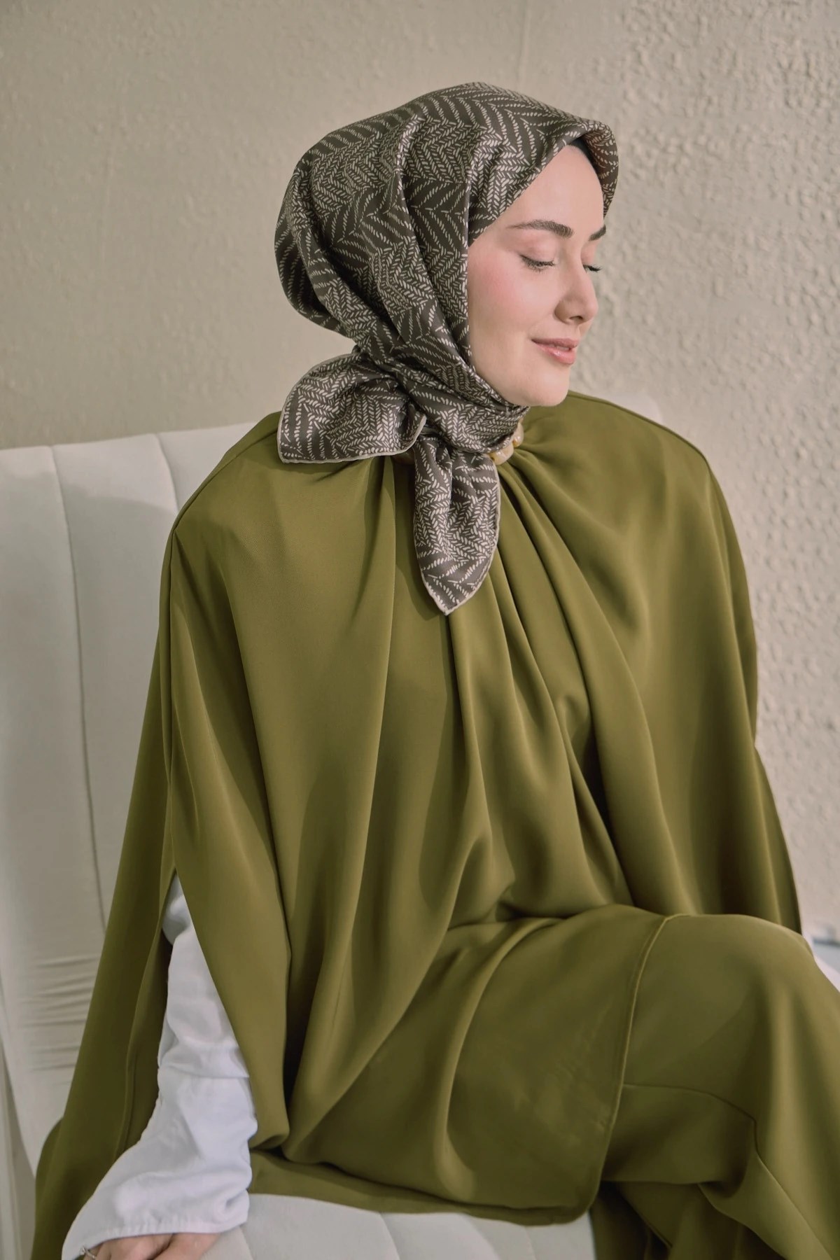 Silk Home Twill İpek Desenli Eşarp 11520